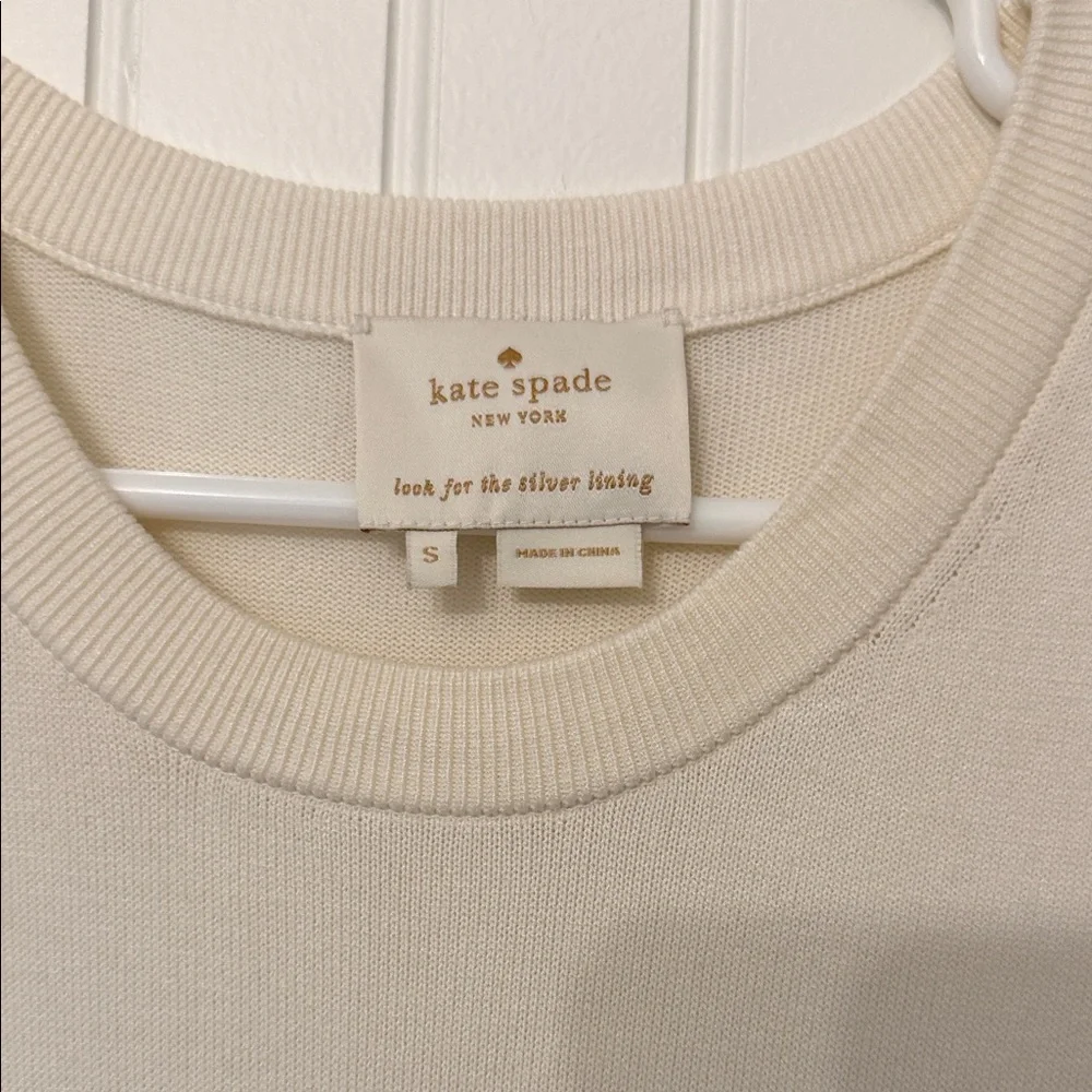 Kate Spade Small knitted Two-Tone Black and Cream Cocktail Dress.